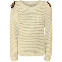 Tia Spike Shoulder Jumper - Cream