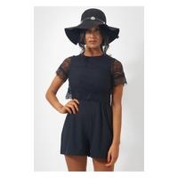 Tiki Eyelash Lace Playsuit