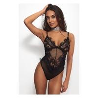 Tika Black Lace Bodysuit