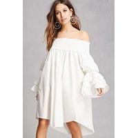 Tiered Bell Sleeve Mini Dress