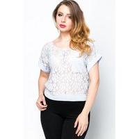 Tie-Up Back Lace Top