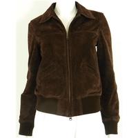 Timberland Small Chocolate Brown Suede Leather Jacket