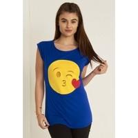 tina love eyes emoji turn up sleeve t shirt