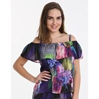 Tiger Lily Gypsy Top - Purple Multi