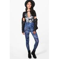 tie dye leggings blue