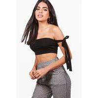 Tie Sleeve Bandeau - black