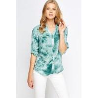 Tie Dye Button Up Shirt