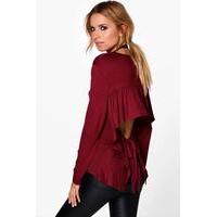 tie back open ls top wine