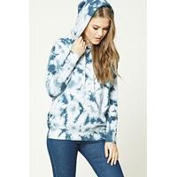 tie dye print hoodie