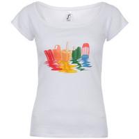 time 40 t shirt melted dreams womens t shirt in white