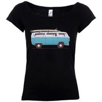 Time 40 T-Shirt BLUE VAN women\'s T shirt in black