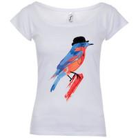 Time 40 T-Shirt LORD BIRDY women\'s T shirt in white