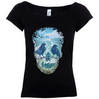 Time 40 T-Shirt NATURE SKULL women\'s T shirt in white