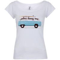 Time 40 T-Shirt BLUE VAN women\'s T shirt in white