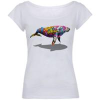 time 40 t shirt whale womens t shirt in white