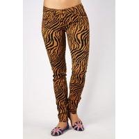 tiger print trousers