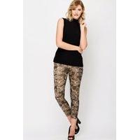 Tiger Print Wet Look Leggings