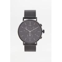 Timex Fairfield Chronograph Black Mesh Watch, BLACK