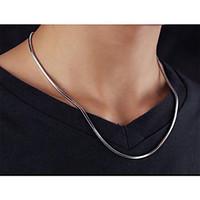 Titanium Steel Snake Chain Necklaces Daily / Casual 1pc Jewelry Christmas Gifts