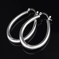 Titanium Steel Earring Hoop Earrings Wedding/Party 2pcs