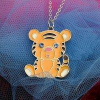 Tiger Animal Pendant Necklace