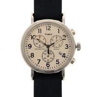 timex weekend chronograph watch