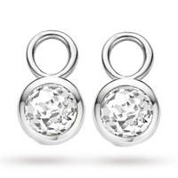 Ti Sento Silver Cubiz Zirconia Earring Charms