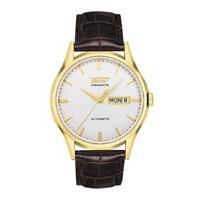 tissot heritage visodate mens automatic leather strap watch