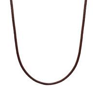 Ti Sento Necklace 90cm Brown Leather
