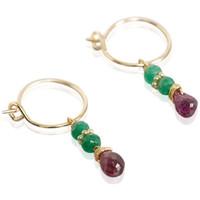 Tityaravy Vishnu Earrings 48026 women\'s Earrings in green