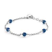 Ti Sento Bracelet Silver And Blue 5 Bead