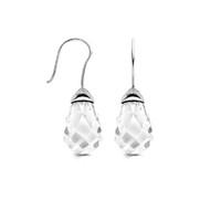 Ti Sento Earrings Drop Silver And White Cubic Zirconia Pear