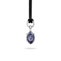 Ti Sento Pendant Silver And Blue Cubic Zirconia Marquise