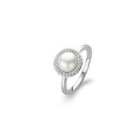 Ti Sento Ring Pearl And Cubic Zirconia Silver