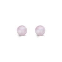 ti sento earrings silver and pink catseye ball stud