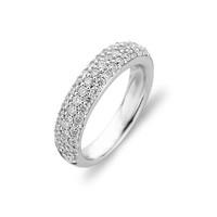 Ti Sento Ring Silver And White Cubic Zirconia Pave Set