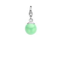 Ti Sento Charm Charming Silver and Minty Catseye Bead D