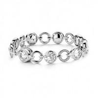 Ti Sento Bracelet Silver And White Cubic Zirconia Large Link