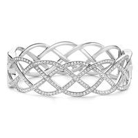 ti sento ladies braided bangle 2832zi