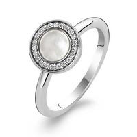 Ti Sento Ladies Silver Mother of Pearl Ring 1969MW
