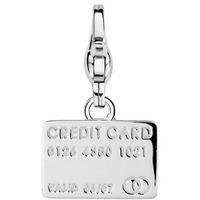 Ti Sento Ladies Silver Credit Card Charm 8168SI