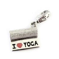 Ti Sento Ladies Silver \'I Love Yoga\' Wristband Charm 8323RE