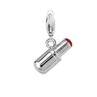 Ti Sento Ladies Silver Red Lipstick Charm 8112ER