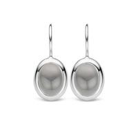 Ti Sento Ladies Silver Grey Crystal Dropper Earrings 7709DG