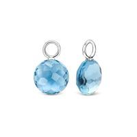 Ti Sento Silver Blue Crystal Medium Earring Charms 9184WB