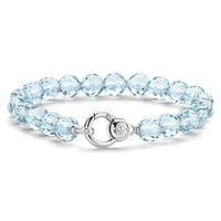 ti sento silver ice blue crystal and cubic zirconia bracelet 2866wb
