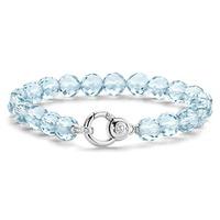 Ti Sento Silver Ice Blue Crystal and Cubic Zirconia Bracelet 2866WB