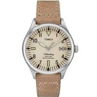 timex waterbury mens leather strap watch tw2p84500