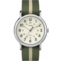 Timex Mens Weekender Stripe Green Watch TW2P72100