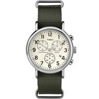 timex originals mens chronograph green strap watch tw2p71400